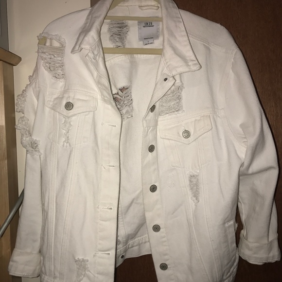 iris Jackets & Blazers - White denim jacket